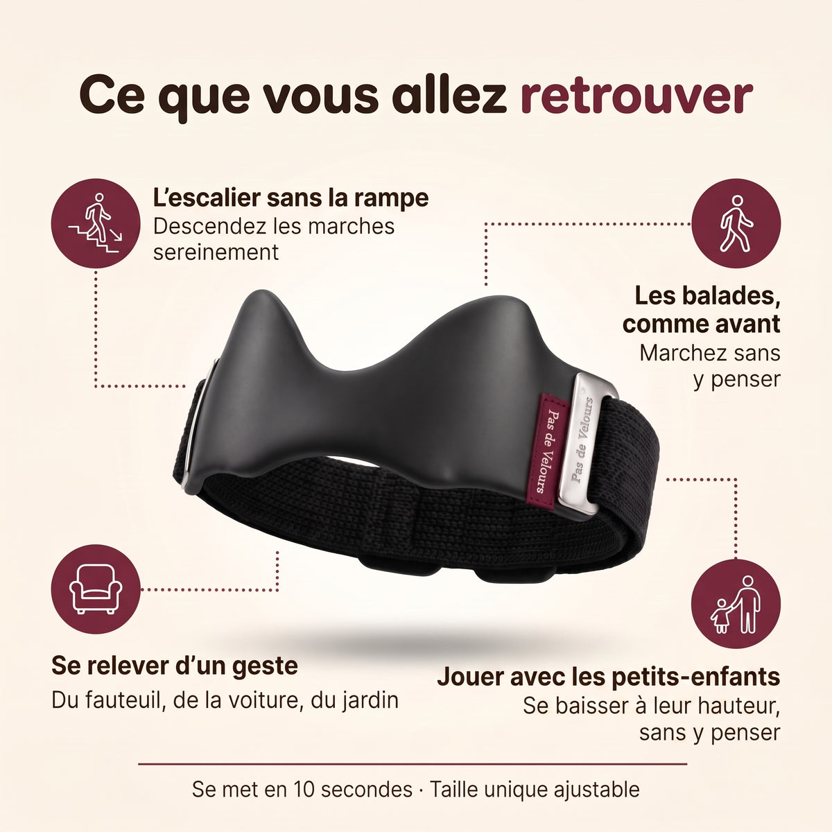 Pas de Velours – Bande sous-rotulienne